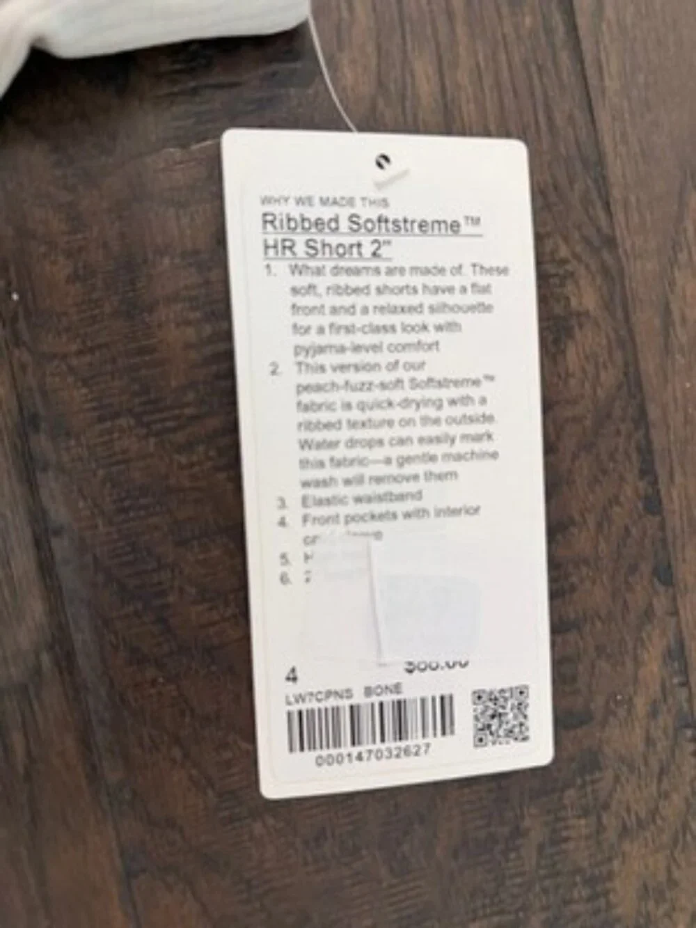 LULULEMON LW7CPNS Ribbed Softstreme High-Rise Short 2